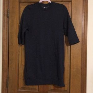 Gray sweatshirt dress